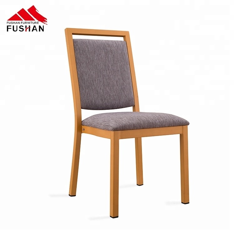 Modern durable simple design cafe aluminium pu dining chair black for chair dining room furniture made in china