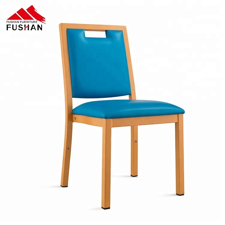 Modern durable simple design cafe aluminium pu dining chair black for chair dining room furniture made in china