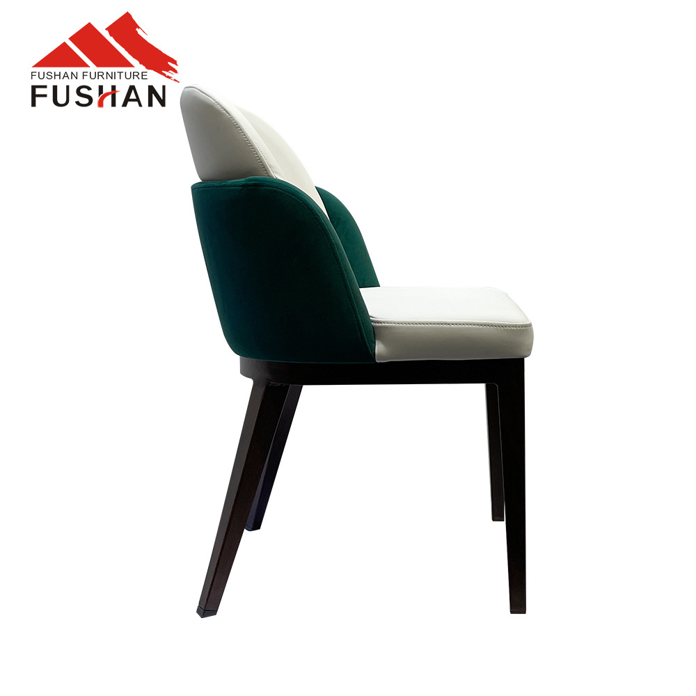 Fushan Italian Style Hotel Dining Chairs Hotel Chair Specific Use Mat Black New Home Furniture Dining Chairs For Hotel