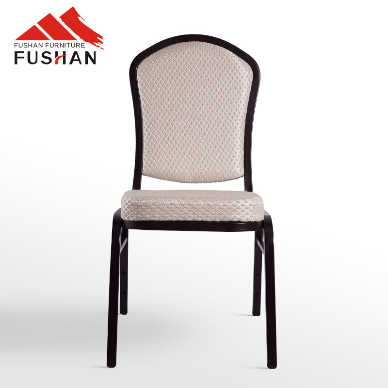 High quality cheap price luxury banquet hall stacking aluminum chair dining room conference used hotel wedding chair for sale