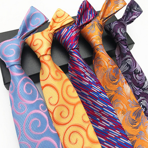 Sheng Zhou Paisley Ties Mens Custom Embroidered Personalized Neckties With Box Packing