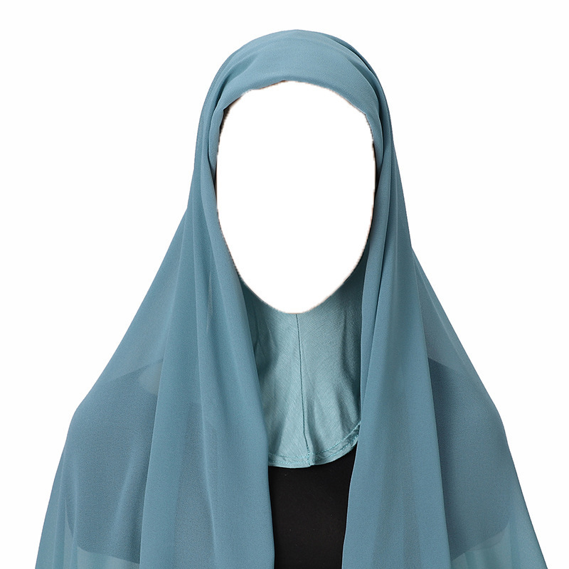 High Quality Muslim Instant Hijab Scarf Women Plain Ready Easy Wear Hijab For Girls