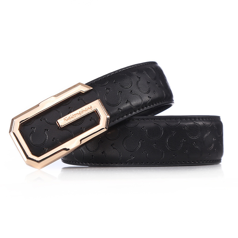 Fashion Split Leather Belts With Removable Buckles For Business Wedding