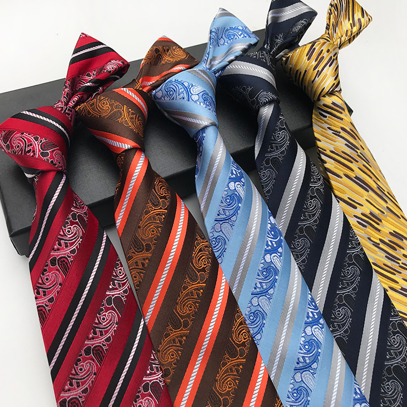 Sheng Zhou Paisley Ties Mens Custom Embroidered Personalized Neckties With Box Packing