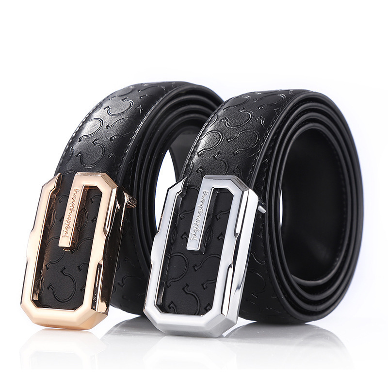 Fashion Split Leather Belts With Removable Buckles For Business Wedding