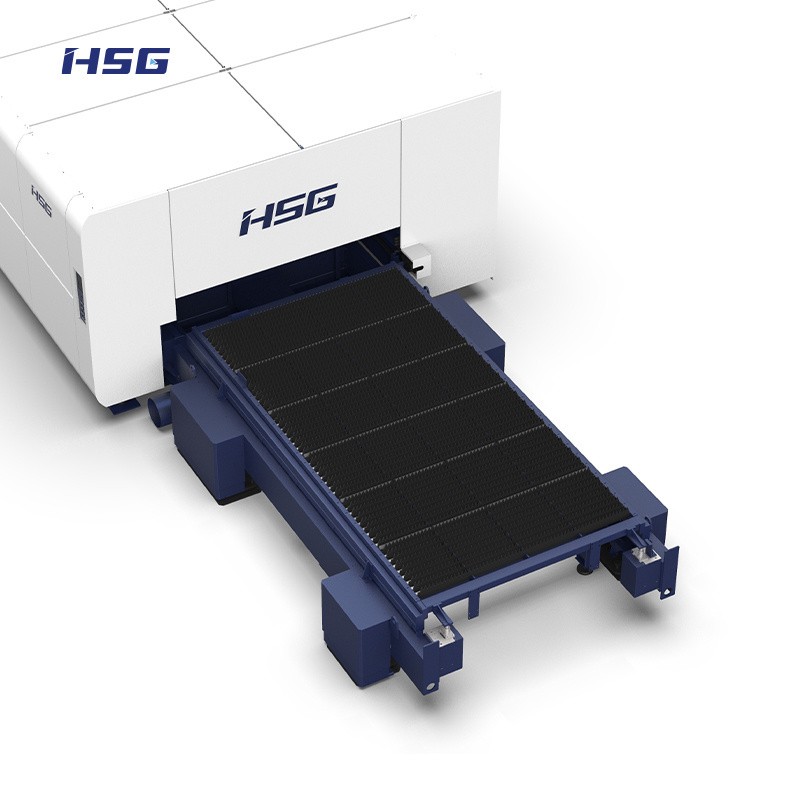 6kW-60kW Fiber Laser Cutting Machine with High-load Double Rails Structure