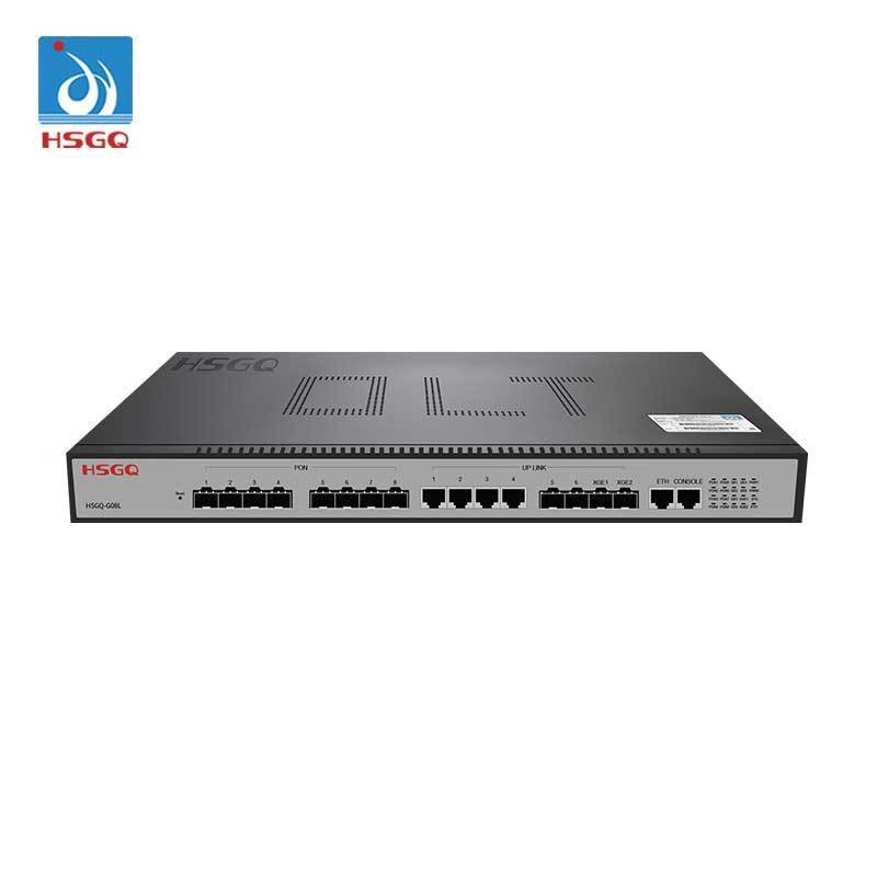 HSGQ-G08L gpon olt 8 port pon FTTX Solution gepon olt mini 3layer compatible with gpon ONU