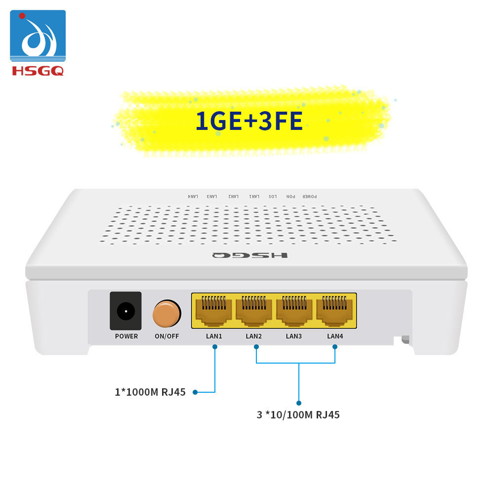 HSGQ GEPON ONU 1GE Router WiFi ONU is realtek chipset Mini GEPON Routing ONU modem