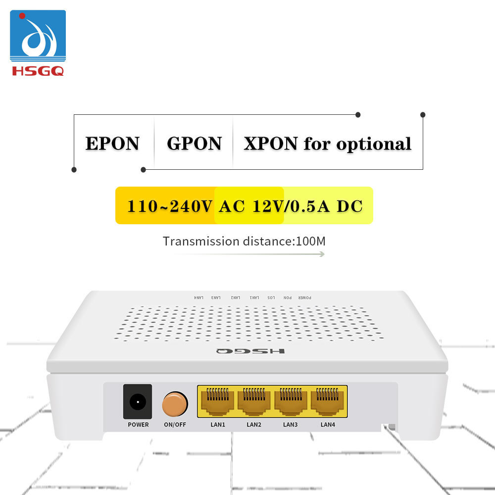 HSGQ GEPON ONU 1GE Router WiFi ONU is realtek chipset Mini GEPON Routing ONU modem