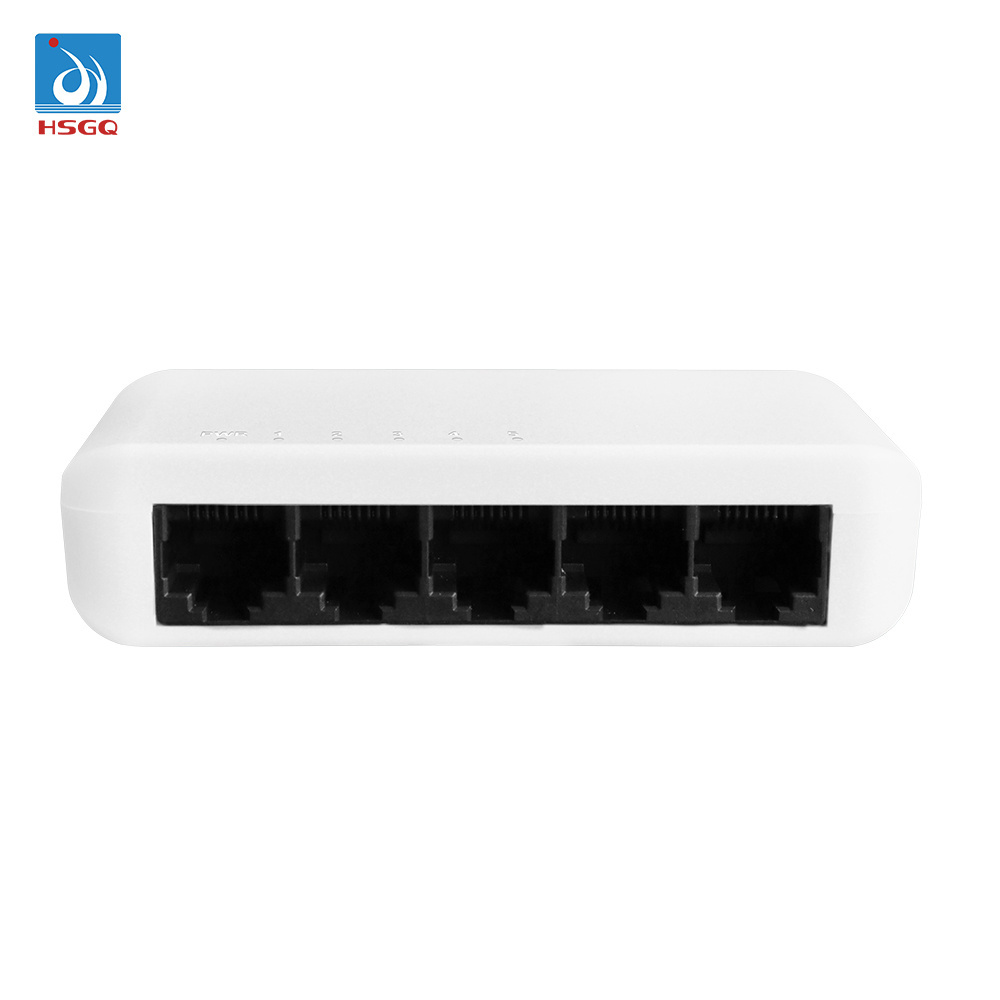 HSGQ-SG1005D fttx solutions fiber optic network switch 5 Port Gigabit Desktop Switch 10G 10/100/1000M  Ethernet Switch