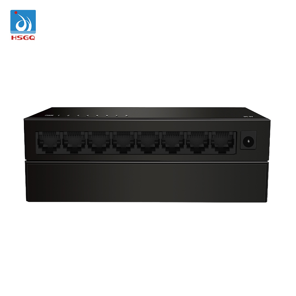 HSGQ-SG108D Original Intelligent ethernet switch 8 Gigabit RJ45 Ports 16G 1000m network switch ftth