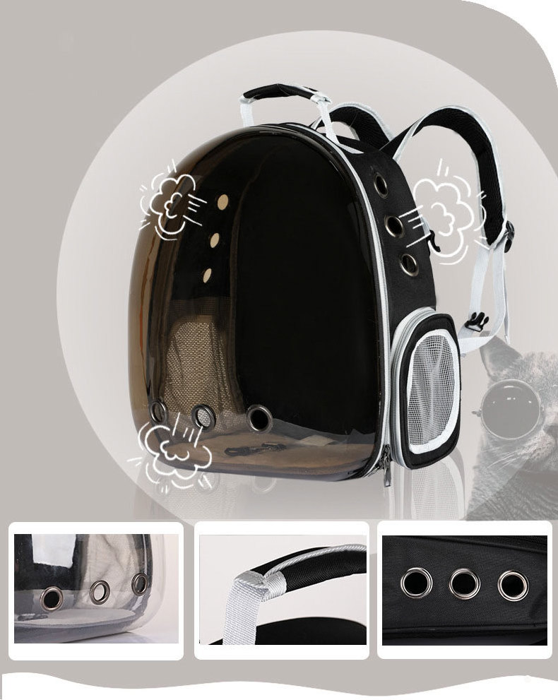 Customize Portable Cat Backpack Travel Carry Dog Transparent Bubble Bag Space Capsule Pet Carrier