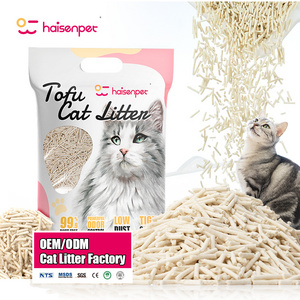 OEM ODM Eco Friendly Highly Absorbent Catlitter Clumping Tofu Cat Litter Sand