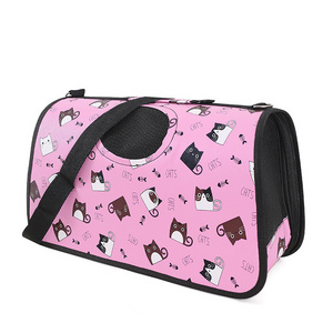 MB-3037 Wholesale High Quality Cat Carrier Shoulder Bag Tote Cat Leather Pet Carrier Pet Carriers Travel Soft Bag