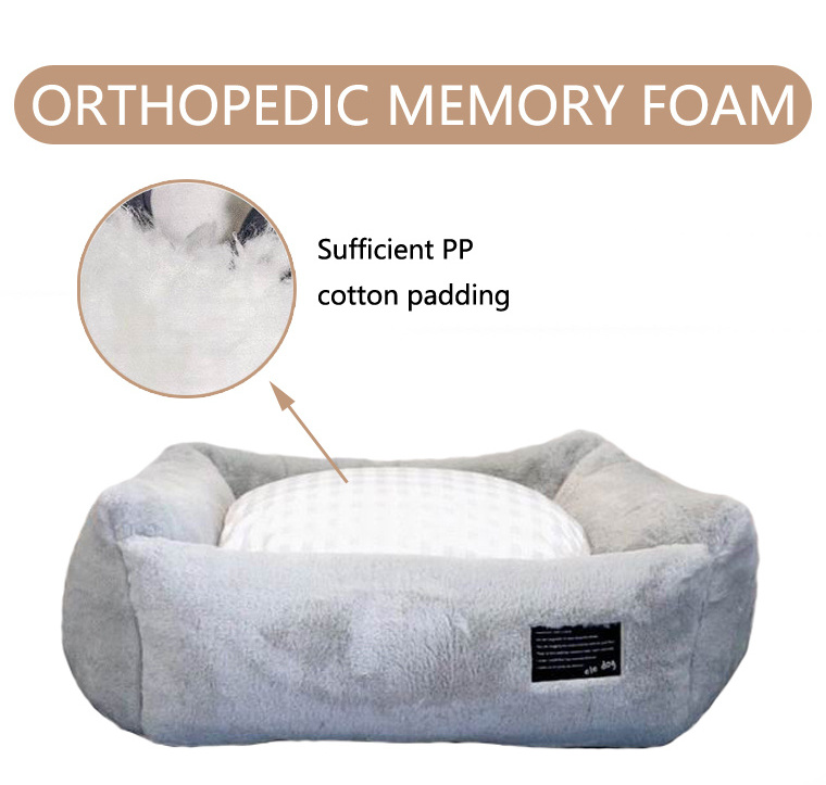 Wholesale Cheap Waterproof Chew Proof Large Washable Memory Orthopedic Dog Bed Luxury Pet Sofa Bed