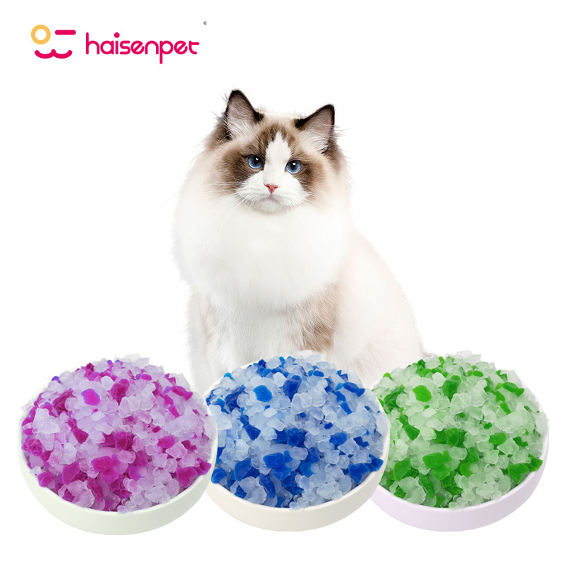 OEM Cat Litter Wholesale Silica Gel Non Clumping Crystal Cat Litter