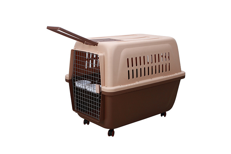 Durable Plastic Portable Outdoor Two-Door Top-Load Big Large Pet Travel Carrier