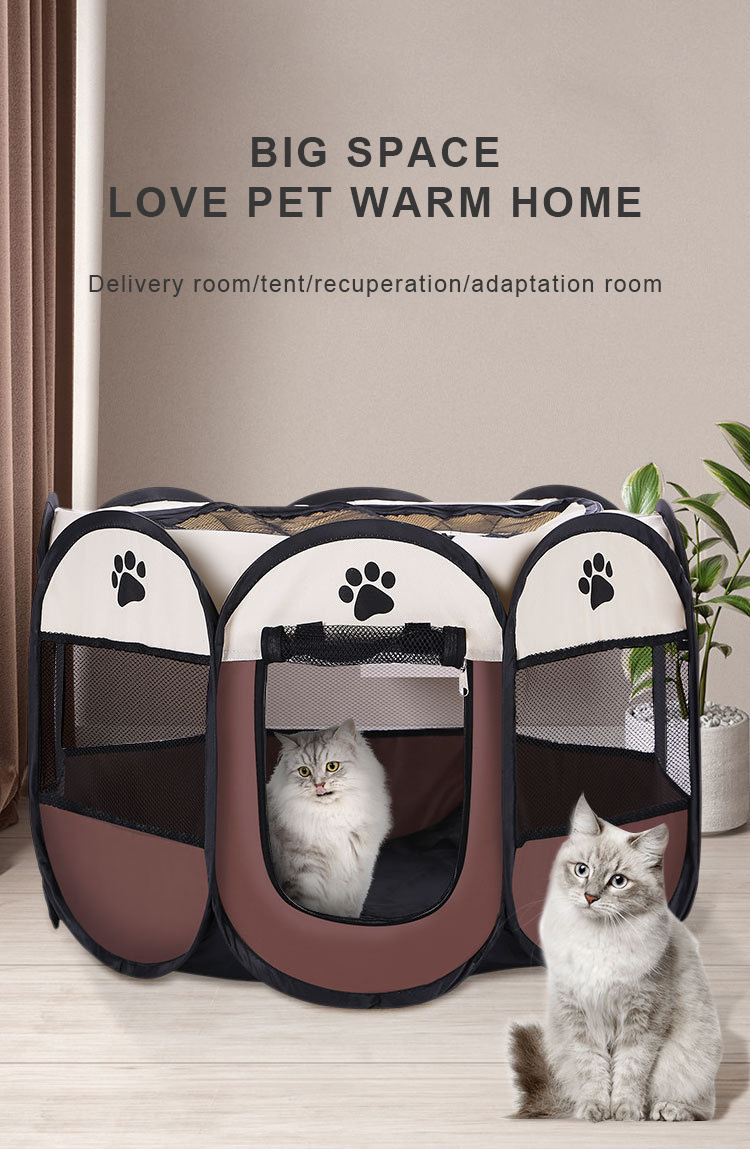 New Portable Kennels Fences Pet Tent Houses Dogs Cat Foldable Playpen Indoor Puppy Cage Delivery Room Cat House