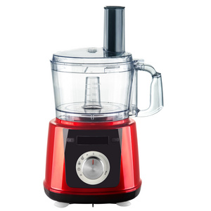 Heating Function 1.2L 1000W Red Multifunctional Kitchen Appliance Electric Food Processor