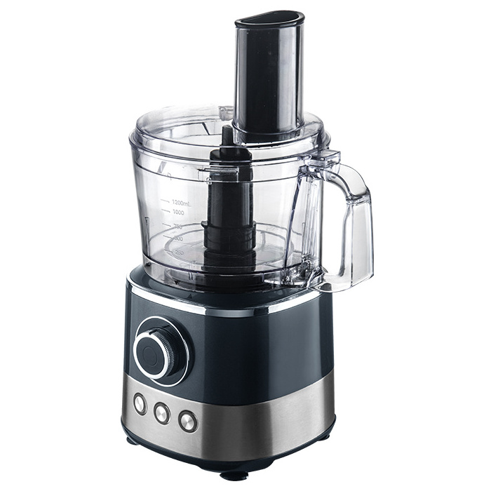 Plastic blender CB EMC GS CE ETL approval 1.75L 7 cups plastic 10 in 1 10 speed blue light food processor with multiple blade