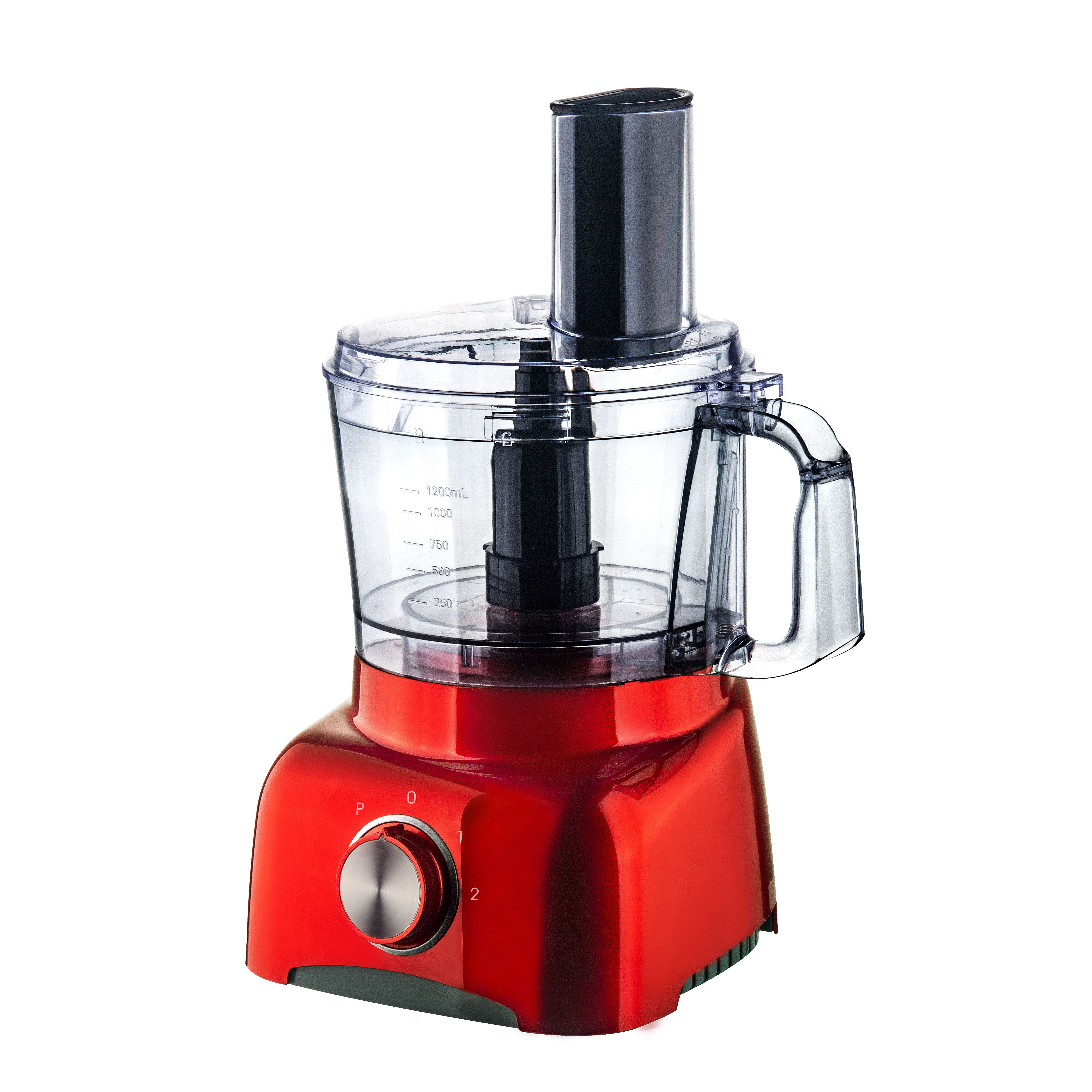 1.2L 600W Red Multifunctional Household Food Processor