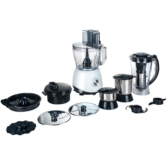 Competitive Price 1.2L 5 cups 1000W  Multi functional plastic housing injection color home use food processor pure