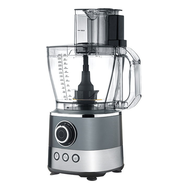 Full copper low noisy stainless steel chopping mixing blending 3.0L injection color with blue light electric food processor