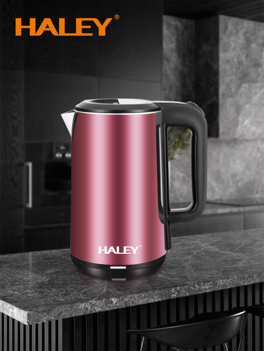 HALEY Hot Selling 2024 Popular Double Wall 2.2L Jug Kettle Electric Pot Water Boiler Kettle Electric Kettle For Home