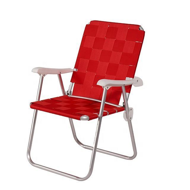 Multifunctional Portable Backrest Beach Chair Bandage Chair Outdoor Camping Folding Office Woven Chair Factory Direct Sales