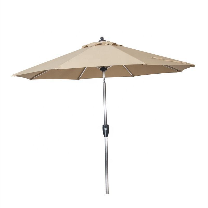 Factory Middle Aluminum Pillar Beach Poolside Garden Furniture Outdoor Big Umbrella