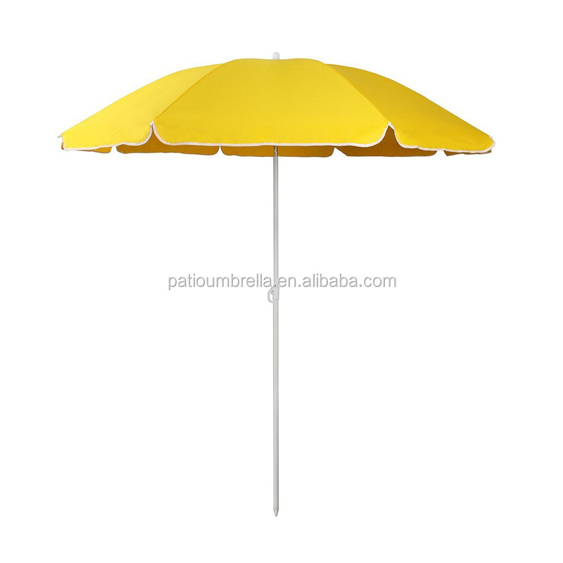 180cm small portable outdoor advertising beach umbrella with tilt for promotion