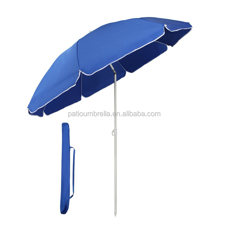 180cm small portable outdoor advertising beach umbrella with tilt for promotion