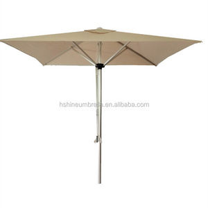 2M square outdoor sun shade aluminum advertising patio umbrella for cafe shop