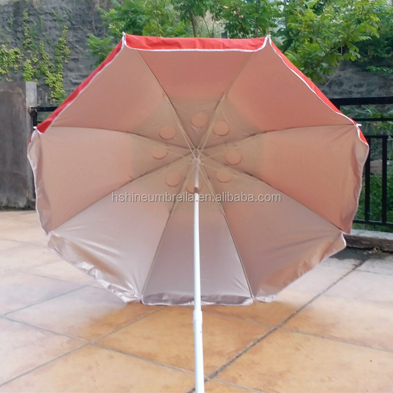 180cm portable foldable beach umbrella with sand anchor