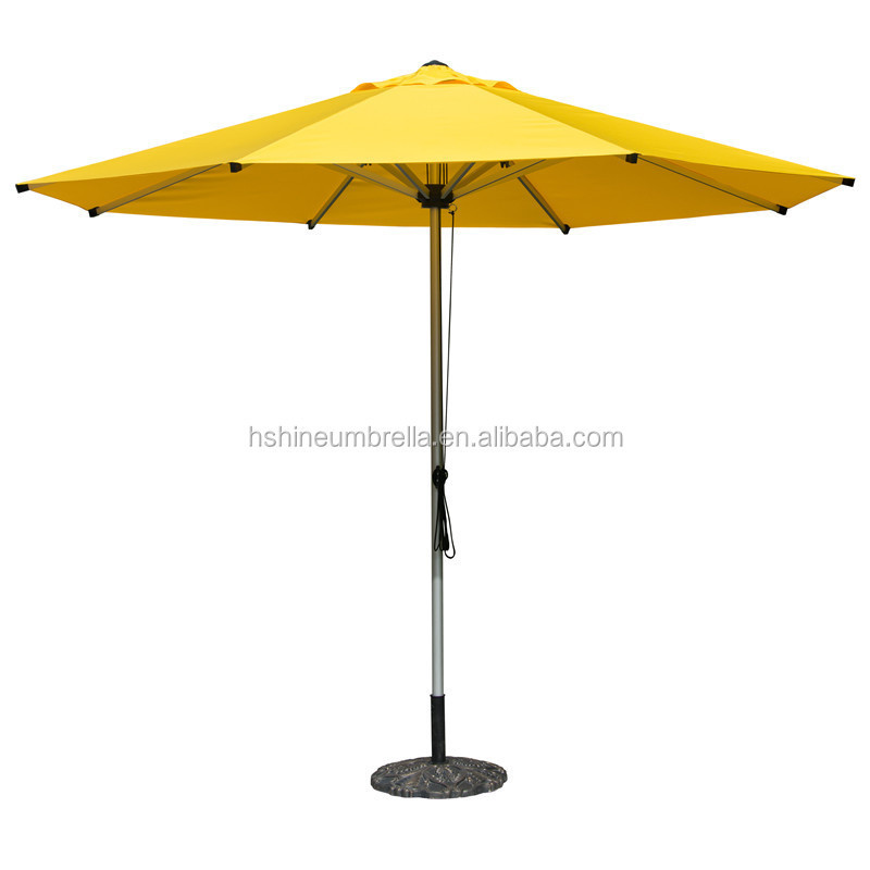 Outdoor furniture Deluxe 10ft Aluminum Patio Umbrella suitable for coffee shop