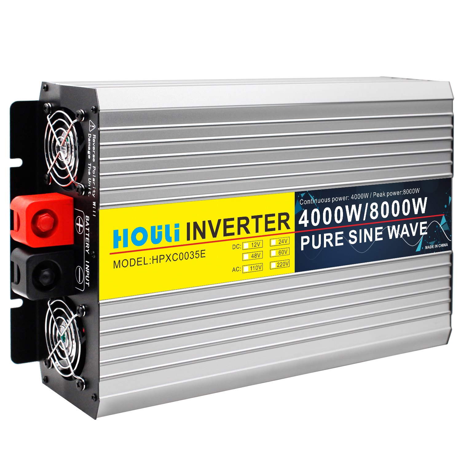 HOULI Quality Reasonable Price Solar Inverter 8000 Watt Pure Sine Wave Inverter Dc 12V To Ac 220V Car Power Inverter 8Kw Convert