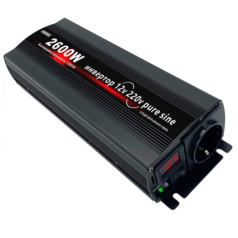 HOULI 1000W 1600W 2000W Generator Inverter 12V Power Inverter 24V 4000 Watt Pure Sine Wave Inverter Onda Pura Inversora