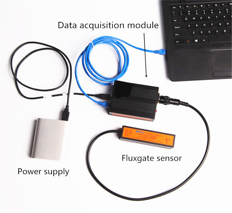 High Performance Geophysics UAV Drone Magnetometer for Survey and Exploration Drone-enabled Fluxgate Magnetometer Sensor