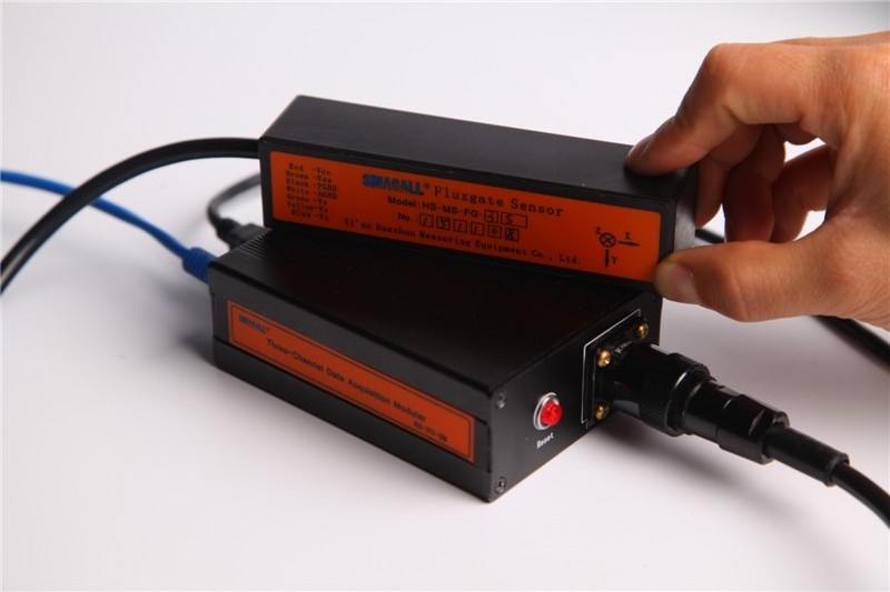 Geophysical equipment fluxgate magnetometer for geomagnetic field survey