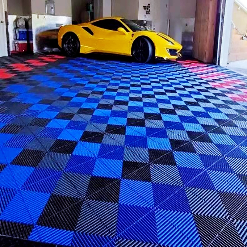 Manufacturer China Outdoor and Indoor Garage Floor Protection Modular Diamond Garage Flooring for Workshop Gym Showroom