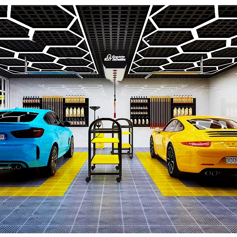 Factory sales Removable Interlocking Garage Flooring PP PVC Garage Floor Tiles Plastic For Warehouse Showroom Car Detailing Shop