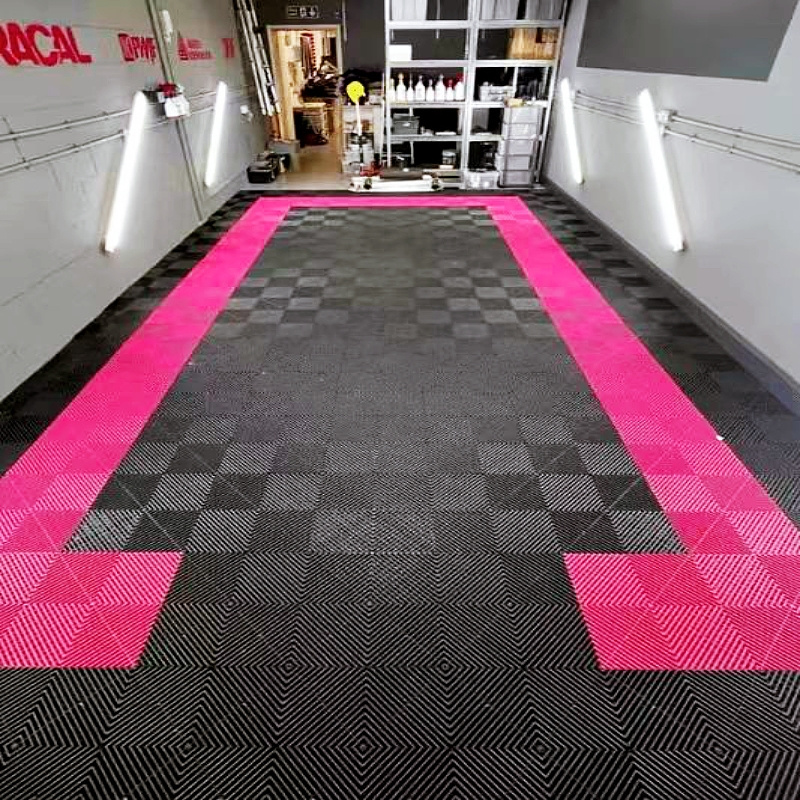 Manufacturer China Outdoor and Indoor Garage Floor Protection Modular Diamond Garage Flooring for Workshop Gym Showroom