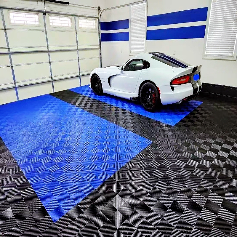 Manufacturer China Outdoor and Indoor Garage Floor Protection Modular Diamond Garage Flooring for Workshop Gym Showroom