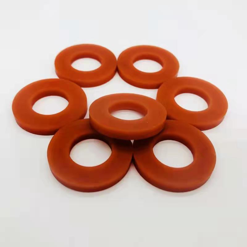 Waterproof and high temperature resistant silicone gasket, fluorine rubber flat gasket, circular shock absorption