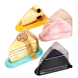 Wholesale Transparent A02 A03  Plastic Triangle Cake Containers/Sandwich Cake Window Box Packaging