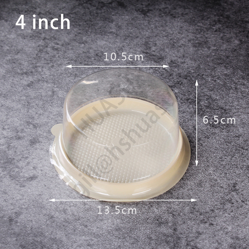 Food Sushi Tray Plastic Dinner PET/R-PET Party Tray Roll Cake Box Cake Packaging Customize PP Plastic Swiss Cake Box with Window