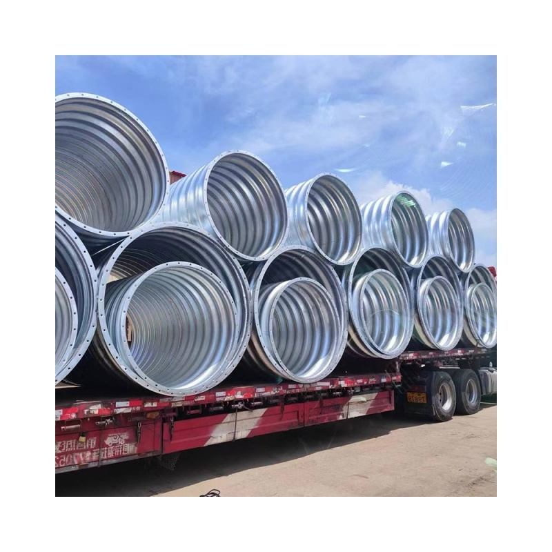 The Culvert Or Drainage Corrugated Steel Pipe Hot Dip Corrugated Galvanized Steel Pipe Culvert