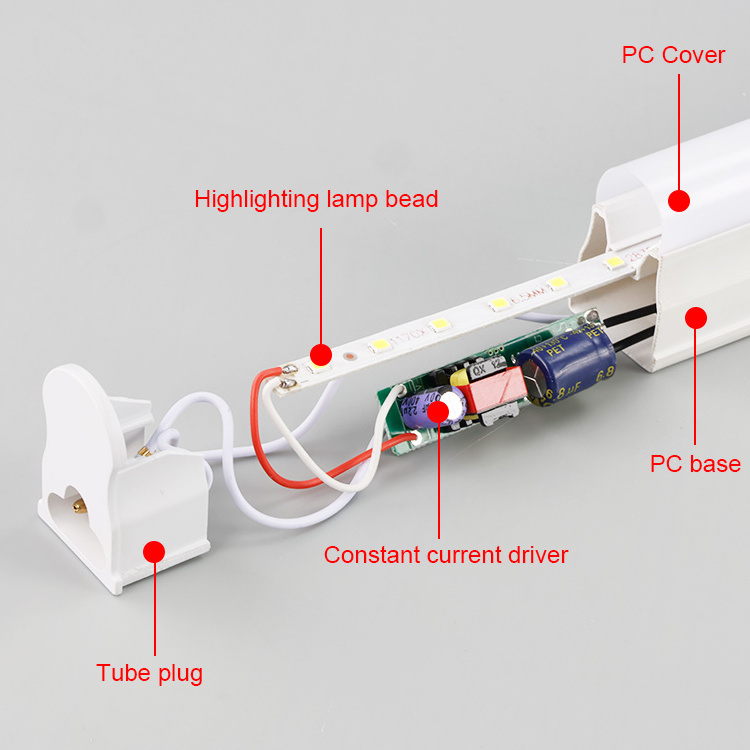 LED Indoor Lighting Fluorescent Fixture T5 Integrated LED Tube Lights