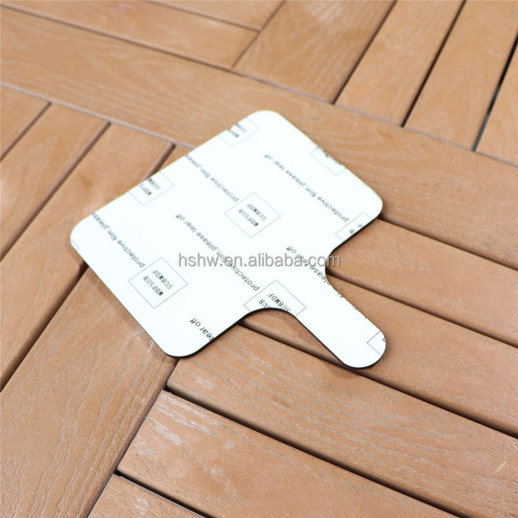 Sublimation Blank Durable Single Sided sublimation MDF Board blank Sublimation Wood Paddle Hand Fan For Graduation Memorial Gift