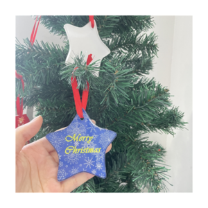 MDFSUB Star Acrylic Christmas Ornaments Acrylic Christmas Ornaments sublimation Acrylic Ornaments sublimation Printing